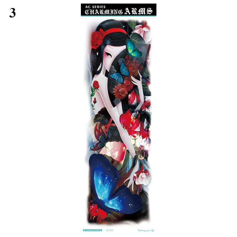 Sexy Fake Tattoo for Women Waterproof Temporary Tattoos Large Leg Thigh Body - Picture 17 of 24