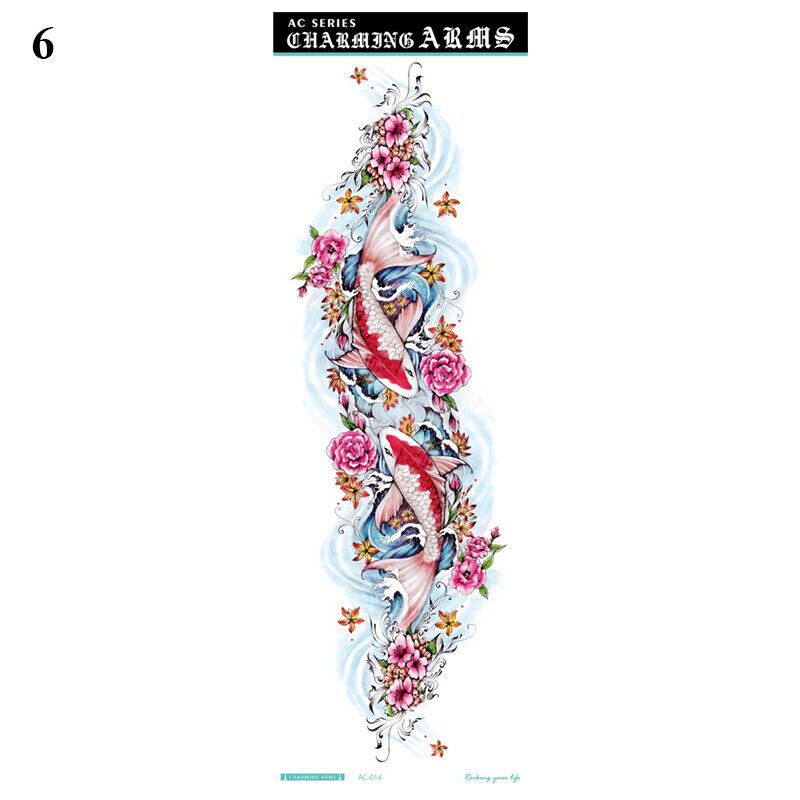 Sexy Fake Tattoo for Women Waterproof Temporary Tattoos Large Leg Thigh Body - Picture 19 of 24