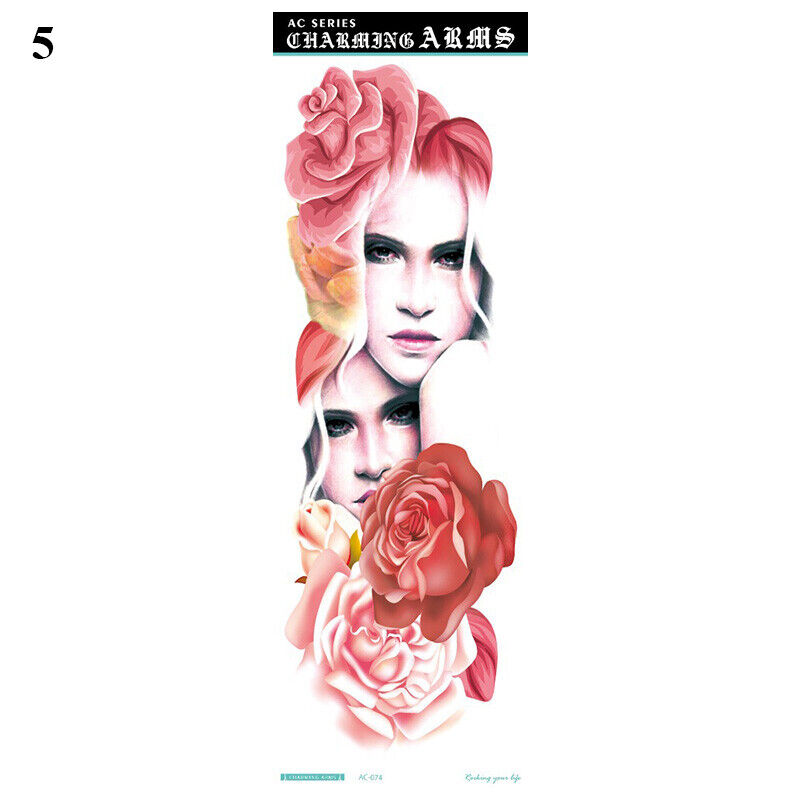 Sexy Fake Tattoo for Women Waterproof Temporary Tattoos Large Leg Thigh Body - Picture 18 of 24