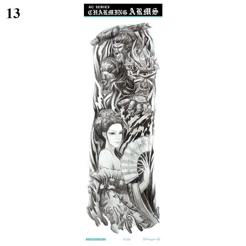 Sexy Fake Tattoo for Women Waterproof Temporary Tattoos Large Leg Thigh Body - Picture 23 of 24