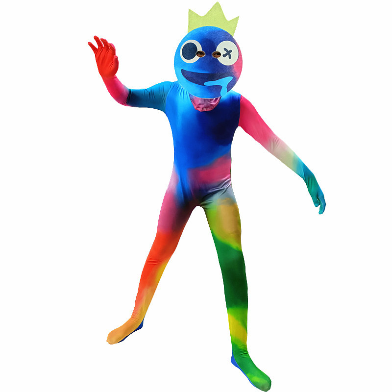 Kids Rainbow Friends Roblox Dress-up Outfits Halloween Cosplay Costume Jumpsuits - Picture 22 of 25