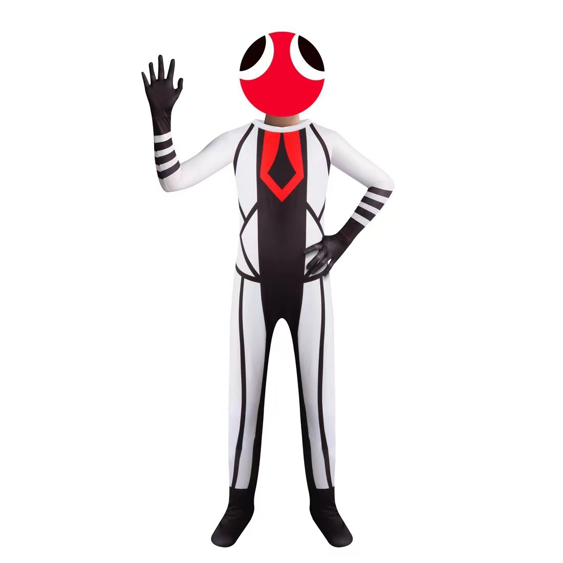 Kids Rainbow Friends Roblox Dress-up Outfits Halloween Cosplay Costume Jumpsuits - Picture 23 of 25