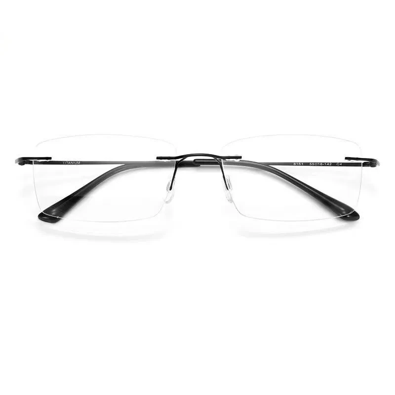 Rimless Titanium Alloy Reading Glasses Square Anti Blue Light Glasses +1.0~+4.0 - Picture 19 of 22