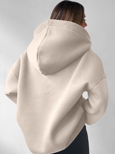 Teen Girls Preppy V-Neck Hoodie - Oversized Long Sleeve Pullover Fall Fashion - Picture 21 of 127