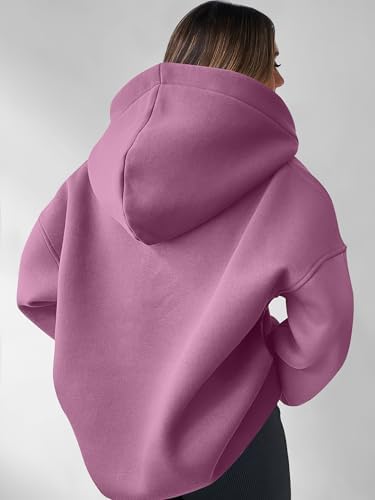 Teen Girls Preppy V-Neck Hoodie - Oversized Long Sleeve Pullover Fall Fashion - Picture 93 of 127