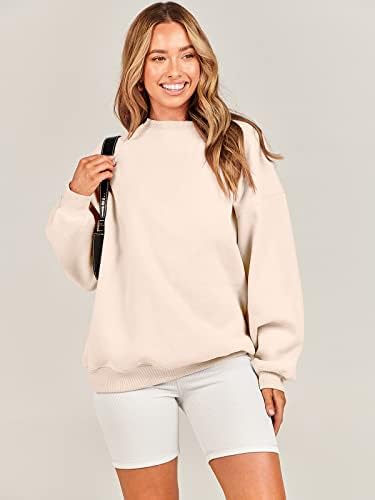 Women's Oversized Fleece Hoodie - Cozy Thermal Pullover for Spring Fall Casual - Picture 22 of 198