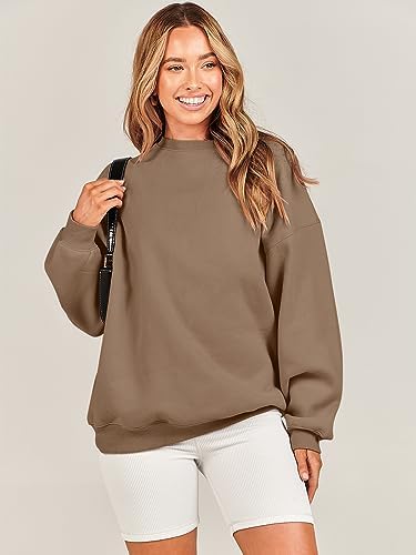 Women's Oversized Fleece Hoodie - Cozy Thermal Pullover for Spring Fall Casual - Picture 30 of 198