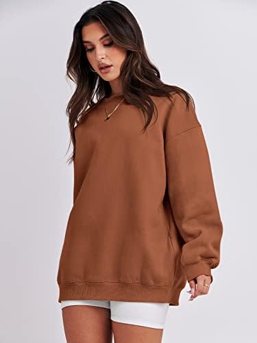 Women's Oversized Fleece Hoodie - Cozy Thermal Pullover for Spring Fall Casual - Picture 34 of 198