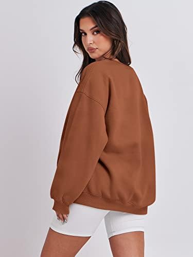 Women's Oversized Fleece Hoodie - Cozy Thermal Pullover for Spring Fall Casual - Picture 35 of 198