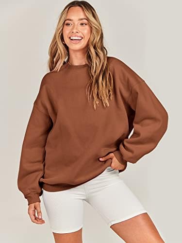 Women's Oversized Fleece Hoodie - Cozy Thermal Pullover for Spring Fall Casual - Picture 37 of 198