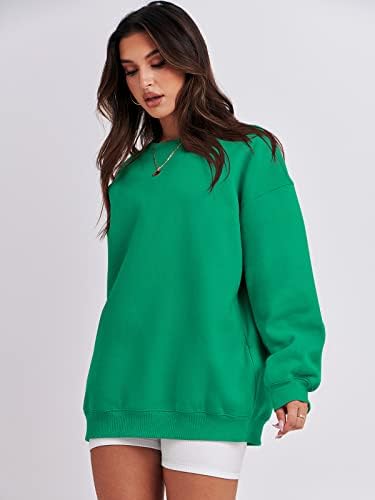 Women's Oversized Fleece Hoodie - Cozy Thermal Pullover for Spring Fall Casual - Picture 41 of 198