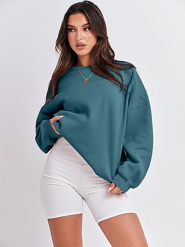Women's Oversized Fleece Hoodie - Cozy Thermal Pullover for Spring Fall Casual - Picture 48 of 198