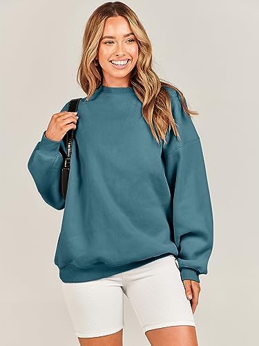 Women's Oversized Fleece Hoodie - Cozy Thermal Pullover for Spring Fall Casual - Picture 52 of 198