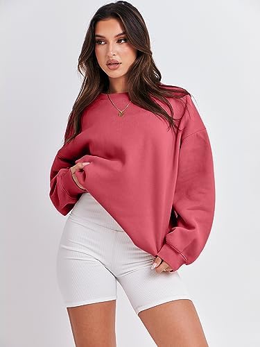 Women's Oversized Fleece Hoodie - Cozy Thermal Pullover for Spring Fall Casual - Picture 72 of 198