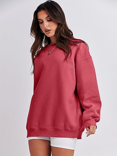 Women's Oversized Fleece Hoodie - Cozy Thermal Pullover for Spring Fall Casual - Picture 73 of 198