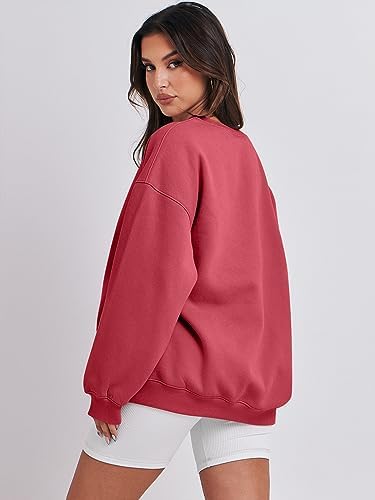 Women's Oversized Fleece Hoodie - Cozy Thermal Pullover for Spring Fall Casual - Picture 74 of 198