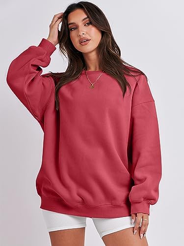 Women's Oversized Fleece Hoodie - Cozy Thermal Pullover for Spring Fall Casual - Picture 75 of 198