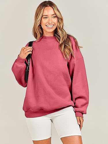 Women's Oversized Fleece Hoodie - Cozy Thermal Pullover for Spring Fall Casual - Picture 76 of 198