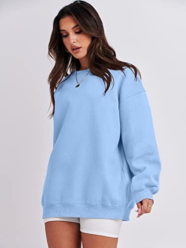 Women's Oversized Fleece Hoodie - Cozy Thermal Pullover for Spring Fall Casual - Picture 89 of 198