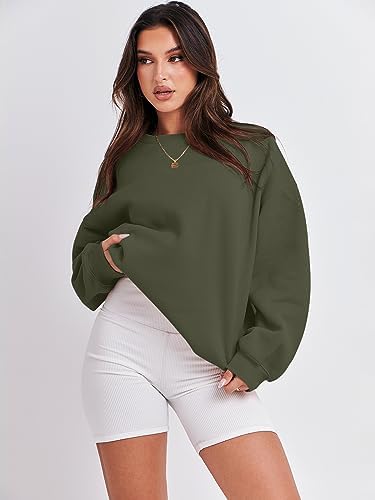 Women's Oversized Fleece Hoodie - Cozy Thermal Pullover for Spring Fall Casual - Picture 104 of 198
