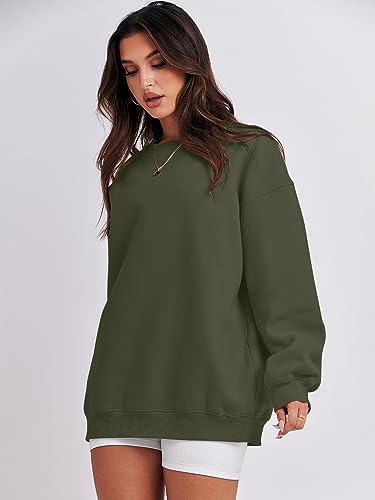 Women's Oversized Fleece Hoodie - Cozy Thermal Pullover for Spring Fall Casual - Picture 105 of 198