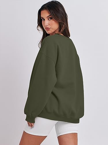 Women's Oversized Fleece Hoodie - Cozy Thermal Pullover for Spring Fall Casual - Picture 106 of 198