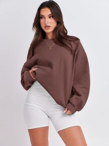 Women's Oversized Fleece Hoodie - Cozy Thermal Pullover for Spring Fall Casual - Picture 112 of 198