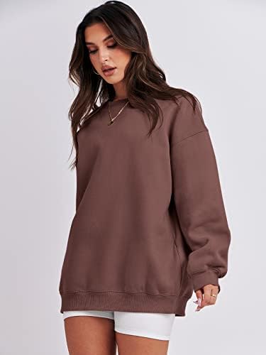 Women's Oversized Fleece Hoodie - Cozy Thermal Pullover for Spring Fall Casual - Picture 113 of 198