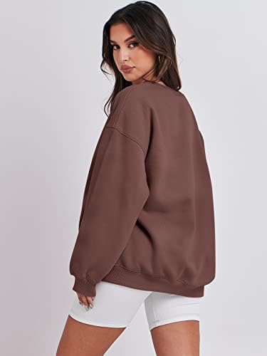 Women's Oversized Fleece Hoodie - Cozy Thermal Pullover for Spring Fall Casual - Picture 114 of 198
