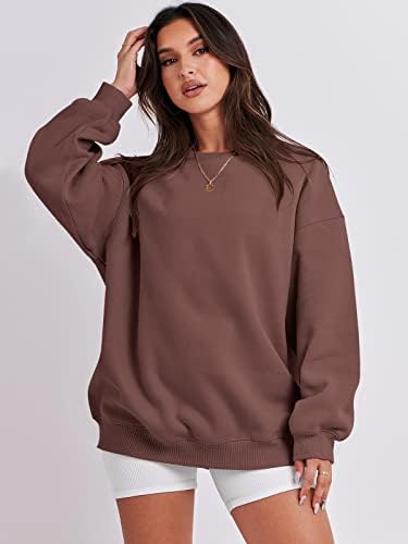 Women's Oversized Fleece Hoodie - Cozy Thermal Pullover for Spring Fall Casual - Picture 115 of 198