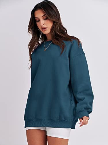 Women's Oversized Fleece Hoodie - Cozy Thermal Pullover for Spring Fall Casual - Picture 121 of 198