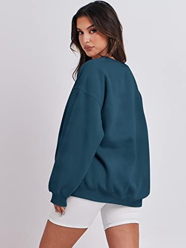 Women's Oversized Fleece Hoodie - Cozy Thermal Pullover for Spring Fall Casual - Picture 122 of 198