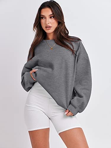 Women's Oversized Fleece Hoodie - Cozy Thermal Pullover for Spring Fall Casual - Picture 128 of 198