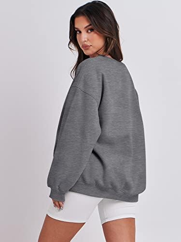 Women's Oversized Fleece Hoodie - Cozy Thermal Pullover for Spring Fall Casual - Picture 130 of 198