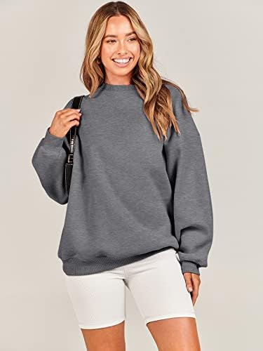 Women's Oversized Fleece Hoodie - Cozy Thermal Pullover for Spring Fall Casual - Picture 132 of 198