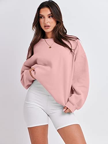 Women's Oversized Fleece Hoodie - Cozy Thermal Pullover for Spring Fall Casual - Picture 136 of 198