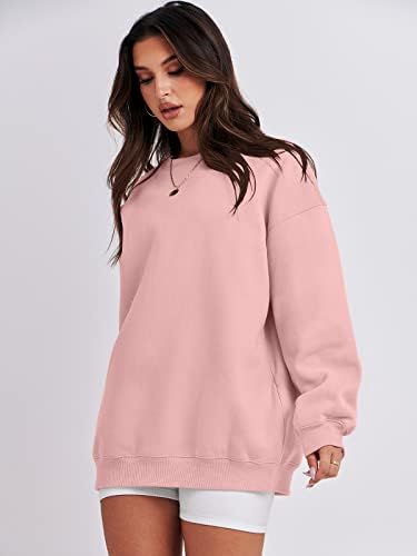Women's Oversized Fleece Hoodie - Cozy Thermal Pullover for Spring Fall Casual - Picture 137 of 198