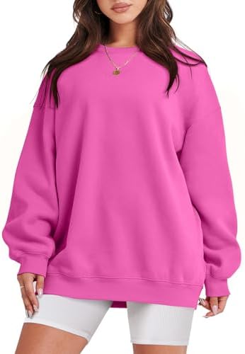 Women's Oversized Fleece Hoodie - Cozy Thermal Pullover for Spring Fall Casual - Picture 143 of 198