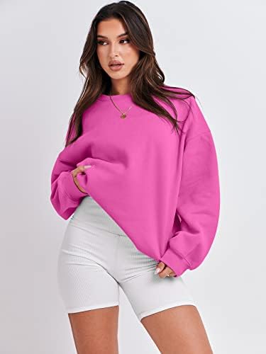 Women's Oversized Fleece Hoodie - Cozy Thermal Pullover for Spring Fall Casual - Picture 144 of 198