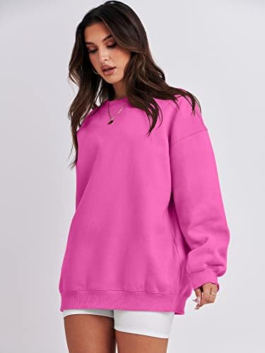 Women's Oversized Fleece Hoodie - Cozy Thermal Pullover for Spring Fall Casual - Picture 145 of 198