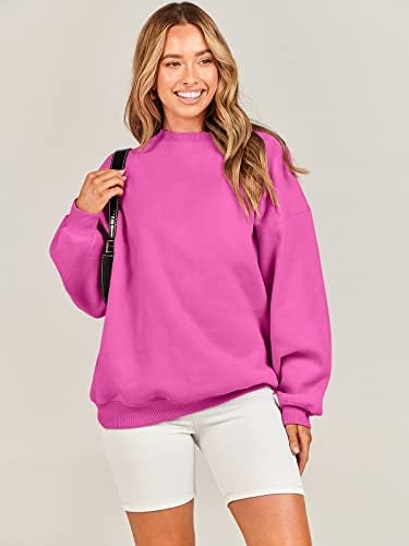 Women's Oversized Fleece Hoodie - Cozy Thermal Pullover for Spring Fall Casual - Picture 148 of 198