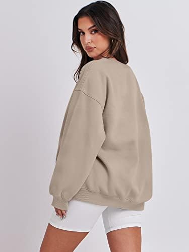 Women's Oversized Fleece Hoodie - Cozy Thermal Pullover for Spring Fall Casual - Picture 154 of 198