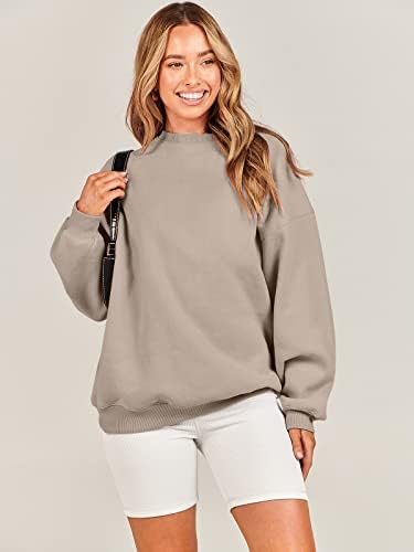 Women's Oversized Fleece Hoodie - Cozy Thermal Pullover for Spring Fall Casual - Picture 156 of 198