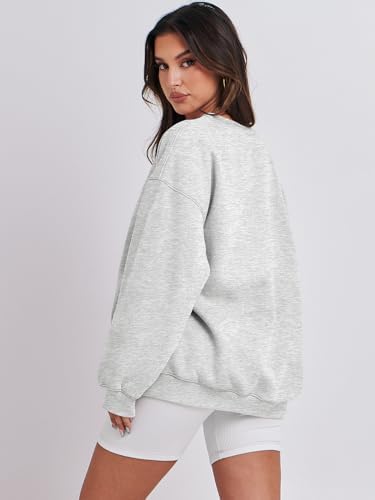 Women's Oversized Fleece Hoodie - Cozy Thermal Pullover for Spring Fall Casual - Picture 162 of 198
