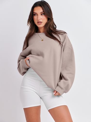 Women's Oversized Fleece Hoodie - Cozy Thermal Pullover for Spring Fall Casual - Picture 168 of 198