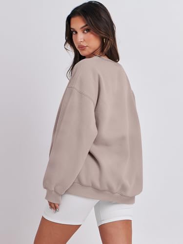 Women's Oversized Fleece Hoodie - Cozy Thermal Pullover for Spring Fall Casual - Picture 170 of 198