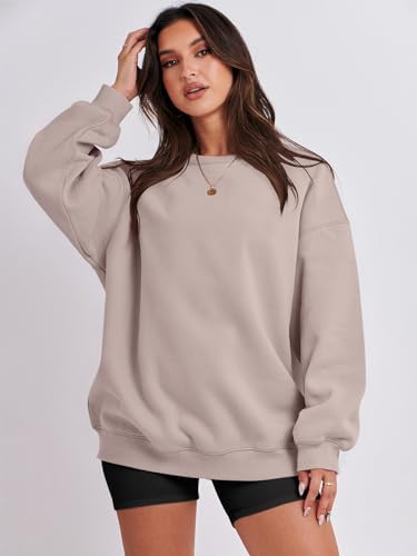 Women's Oversized Fleece Hoodie - Cozy Thermal Pullover for Spring Fall Casual - Picture 171 of 198