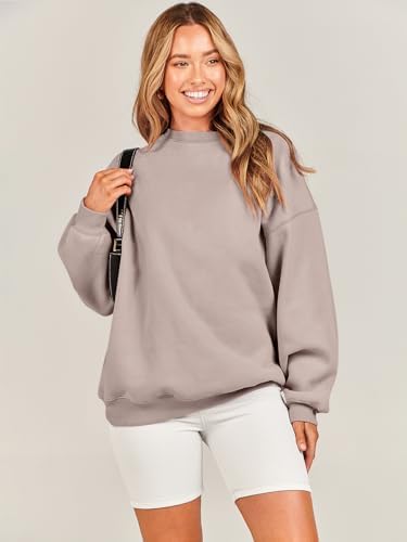 Women's Oversized Fleece Hoodie - Cozy Thermal Pullover for Spring Fall Casual - Picture 172 of 198