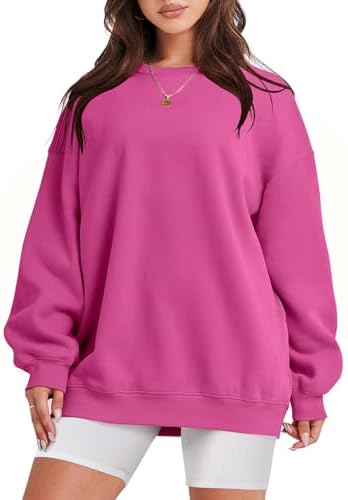 Women's Oversized Fleece Hoodie - Cozy Thermal Pullover for Spring Fall Casual - Picture 175 of 198