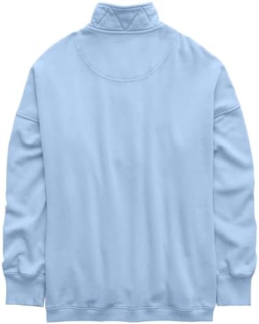 Oversized Henley Neck Sweatshirt - Women's Button Front Casual Pullover Tops - Picture 52 of 88